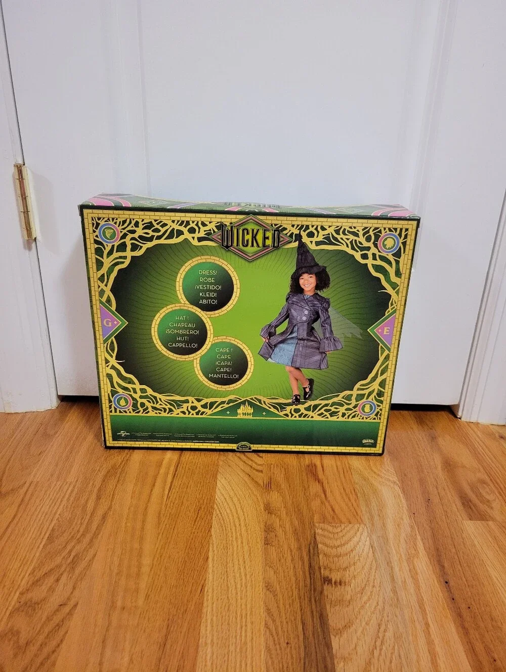 NIB Wicked Movie Deluxe Elphaba Outlaw Costume Dress Up Set Size 4-6X Halloween